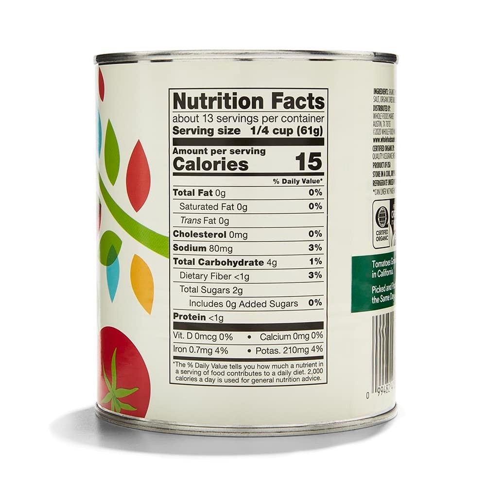 Organic Crushed Tomatoes With Basil, 28 Ounce