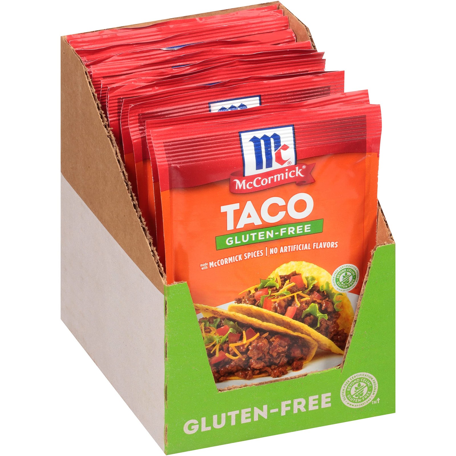 McCormick Gluten Free Taco Seasoning Mix, 1.25 oz Ounce (Pack of 12)