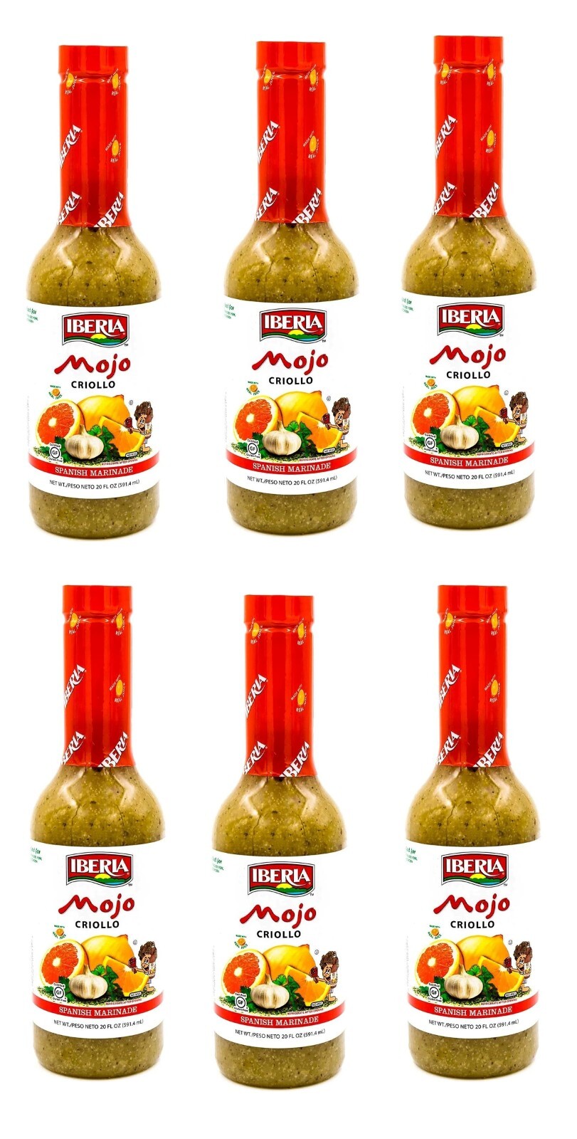 Iberia Mojo Criollo Spanish Marinade – 6 Pack ( Size 20 oz ) Bold & Flavorful