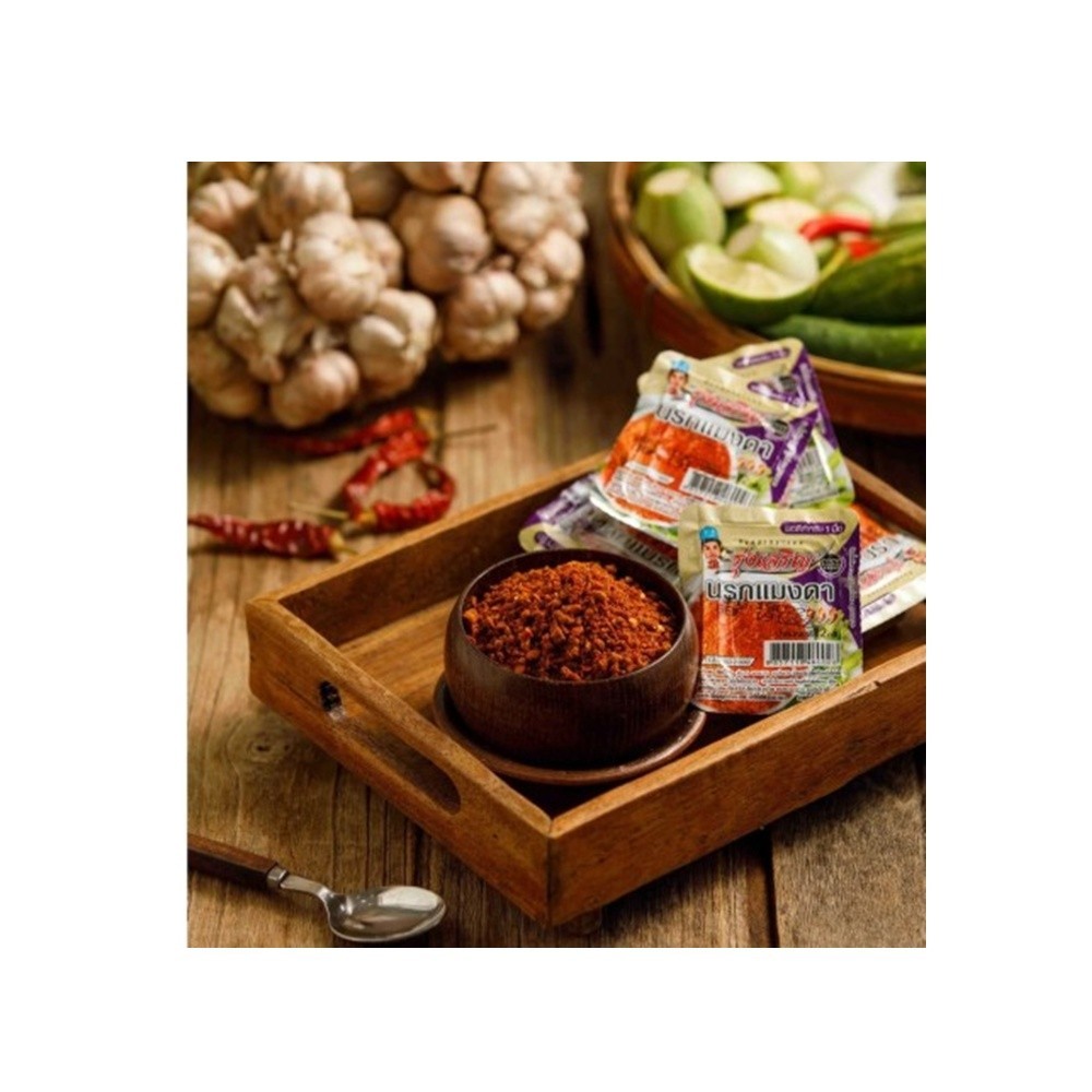 Rungcharoen Namprik Narok Mang Da Thai Spicy Chili Paste Ready to Eat 9 Cups x3