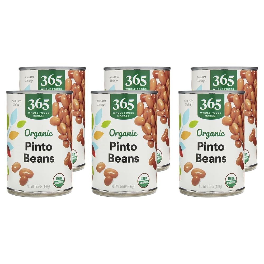 Organic Pinto Beans, 15.5 Ounce Pack of 6