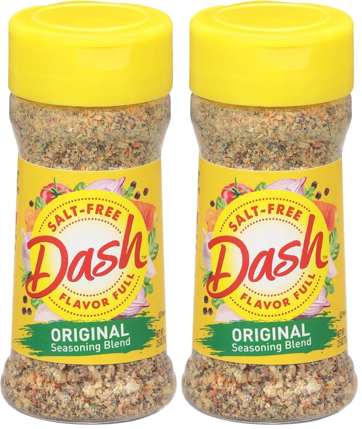 Dash 2.5 oz Salt-Free Seasoning Shakers – Enhance Flavor of Any Dish Gracefully