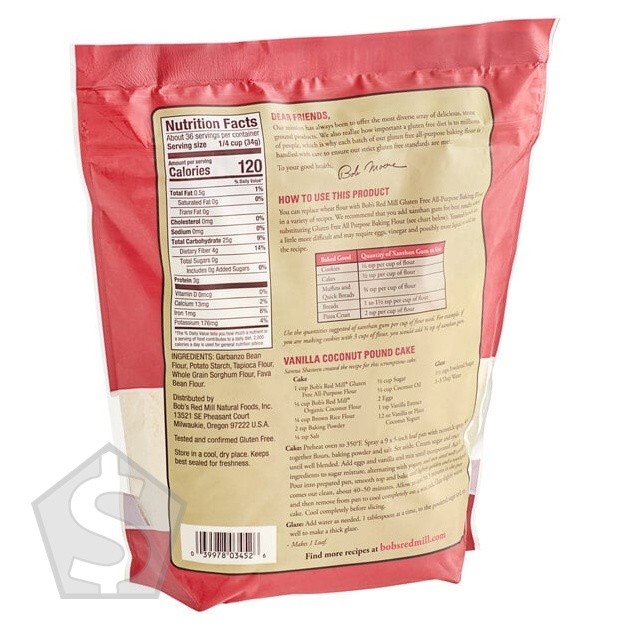 Bob’s Red Mill Gluten-Free All-Purpose Baking Flour 44 oz. – 4/Case