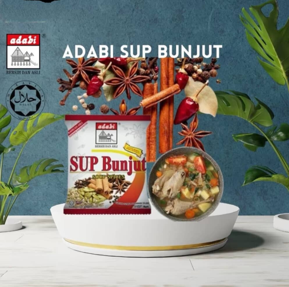 12 X 8 GRAM ADABI SUP BUNJUT SOUP SPICES MAKE EASY TO COOK FLAVORFUL SOUP