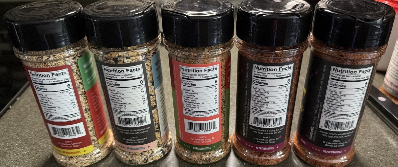 Lane’s BBQ 5-pack. Spellbound, Chili Lime, Everything, Honey Sriracha. SO GOOD!