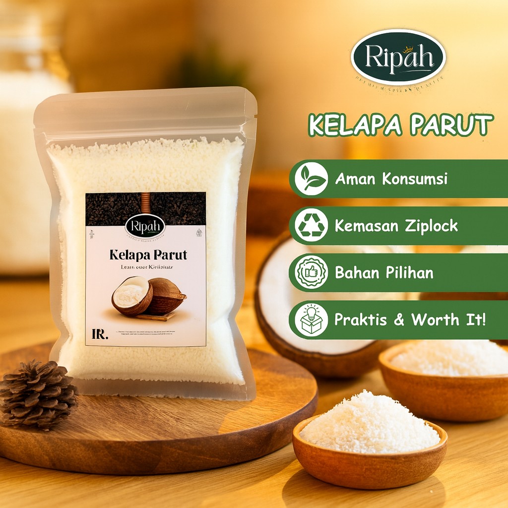 3x Desiccated Coconut 50g (150g total) bundle – tropical aroma ritual