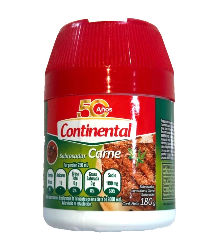 Sabrosador de carne Continental condimento de El Salvador 180 g | Beef Bouillon