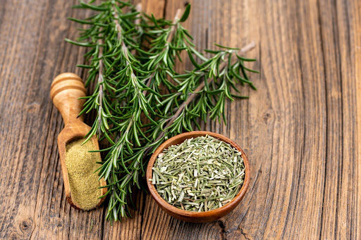 Organic Dried Herbs: Citrus Mint, Oregano, PepperMint, Rosemary, Sage.
