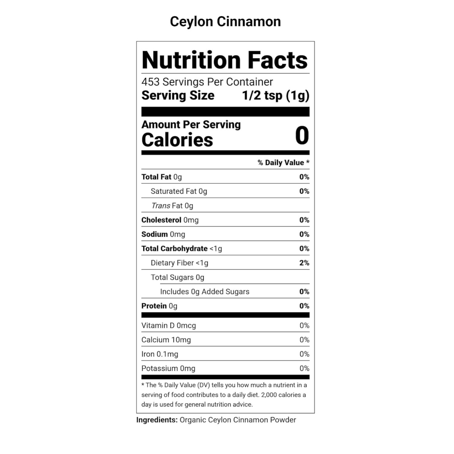 Ceylon Cinnamon Powder, 3 Lbs – Organic & Non-GMO