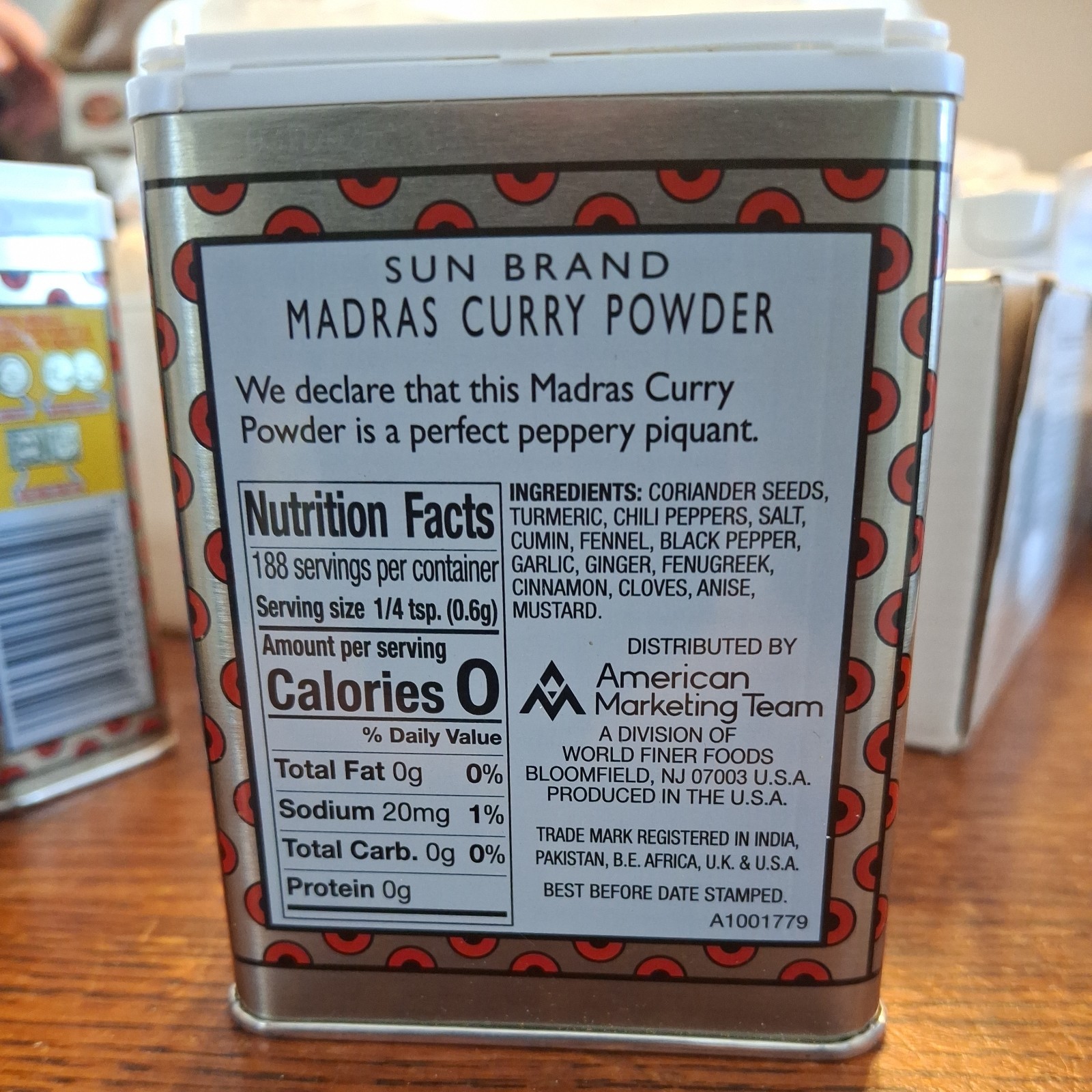 Curry powder, Madras Curry Powder, SUN BRAND 4 OZ. Spice Seasoning-