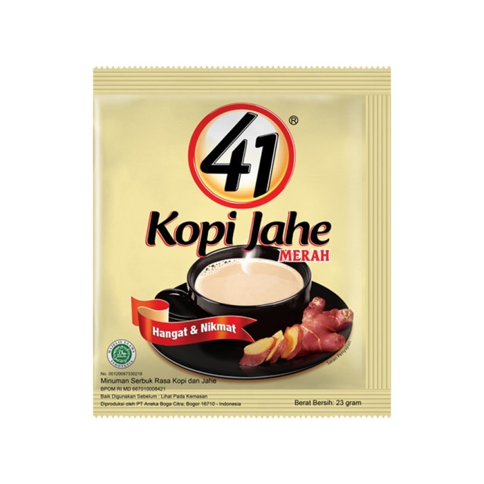 Instant Ginger Coffee Mix 5 Renceng 50x22g sachets, family pack aroma ritual