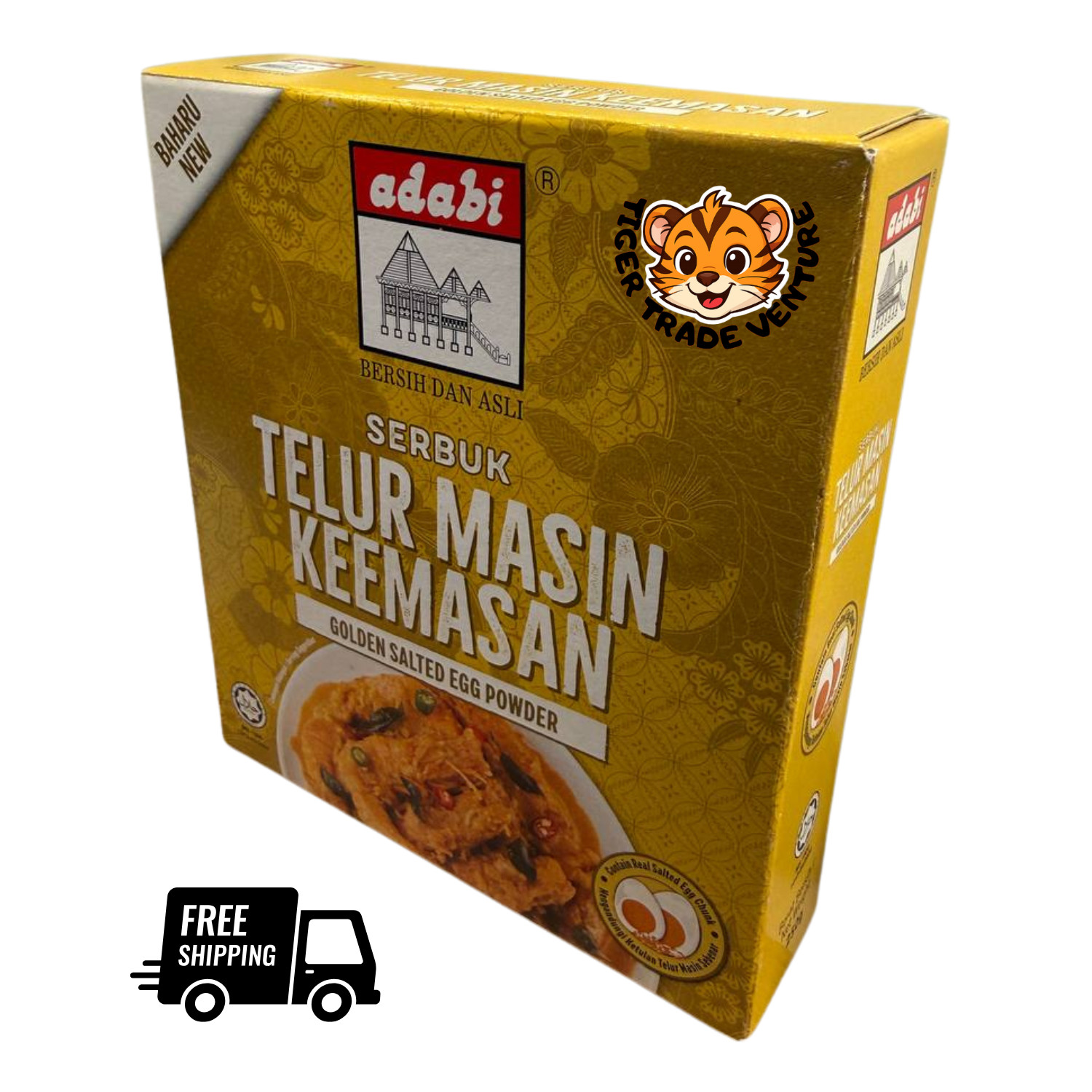 Adabi Golden Salted Egg Powder 250g – 3 Pack Bundle Express Shipping