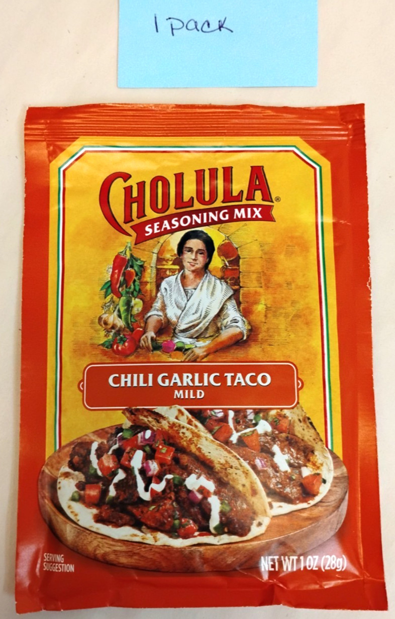 Cholula Chili Garlic Taco Seasoning Mix 1 oz Pick 1 or 3 Pack Mexican Blend New