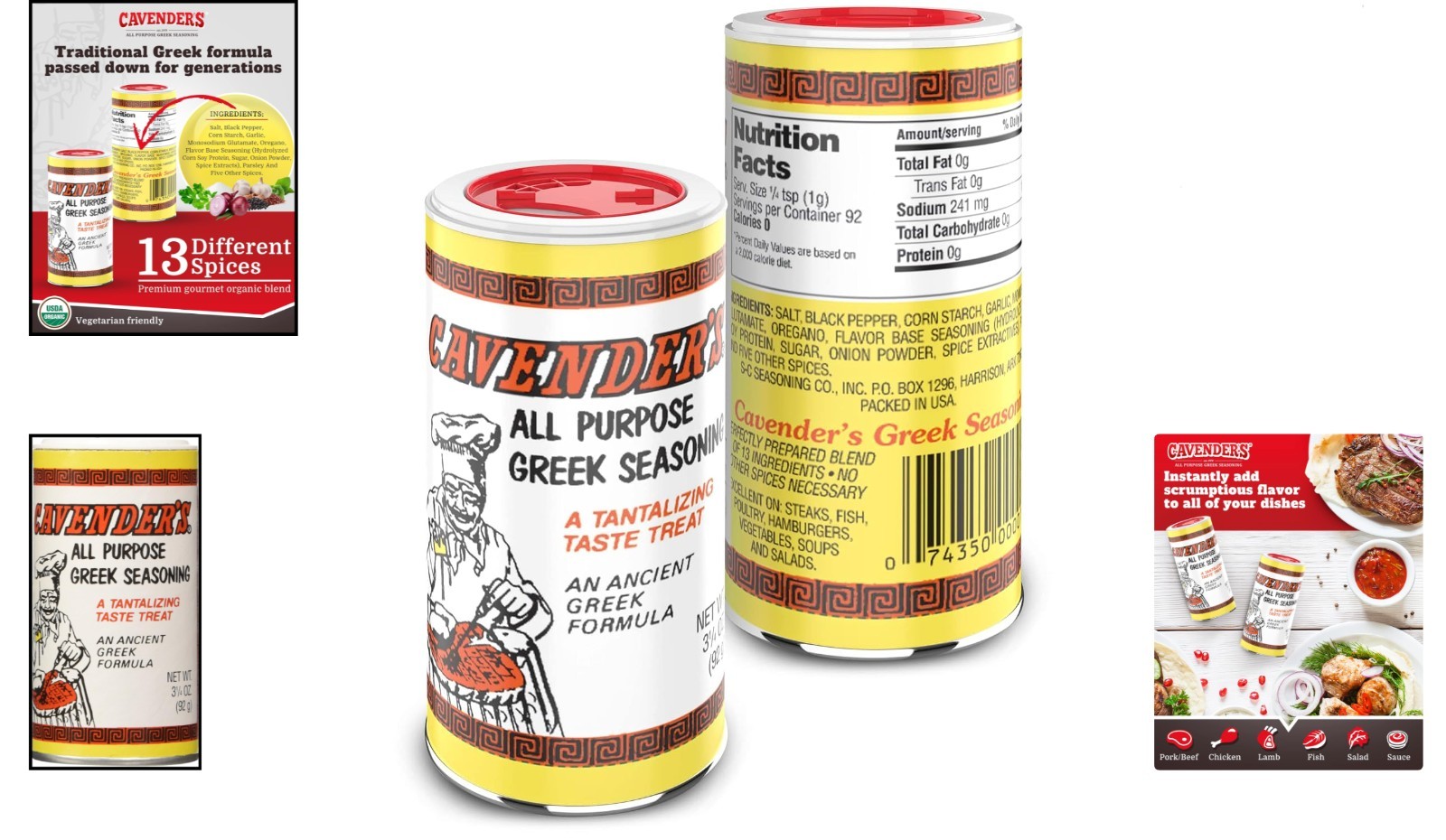 Cavender’s All Purpose Greek Seasoning 3.25 oz – Elevate Your Culinary Creations