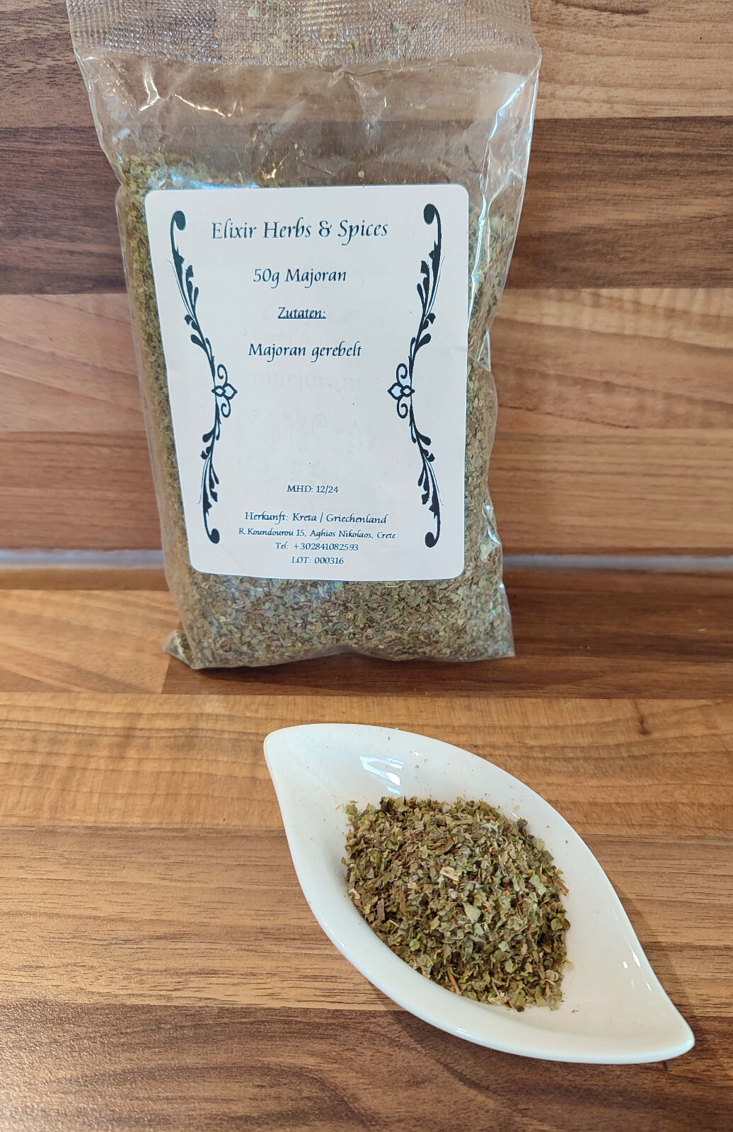 Greek Spice Set 70G Rosemary And 50G Marjoram By Elixir Herbs 160G #58