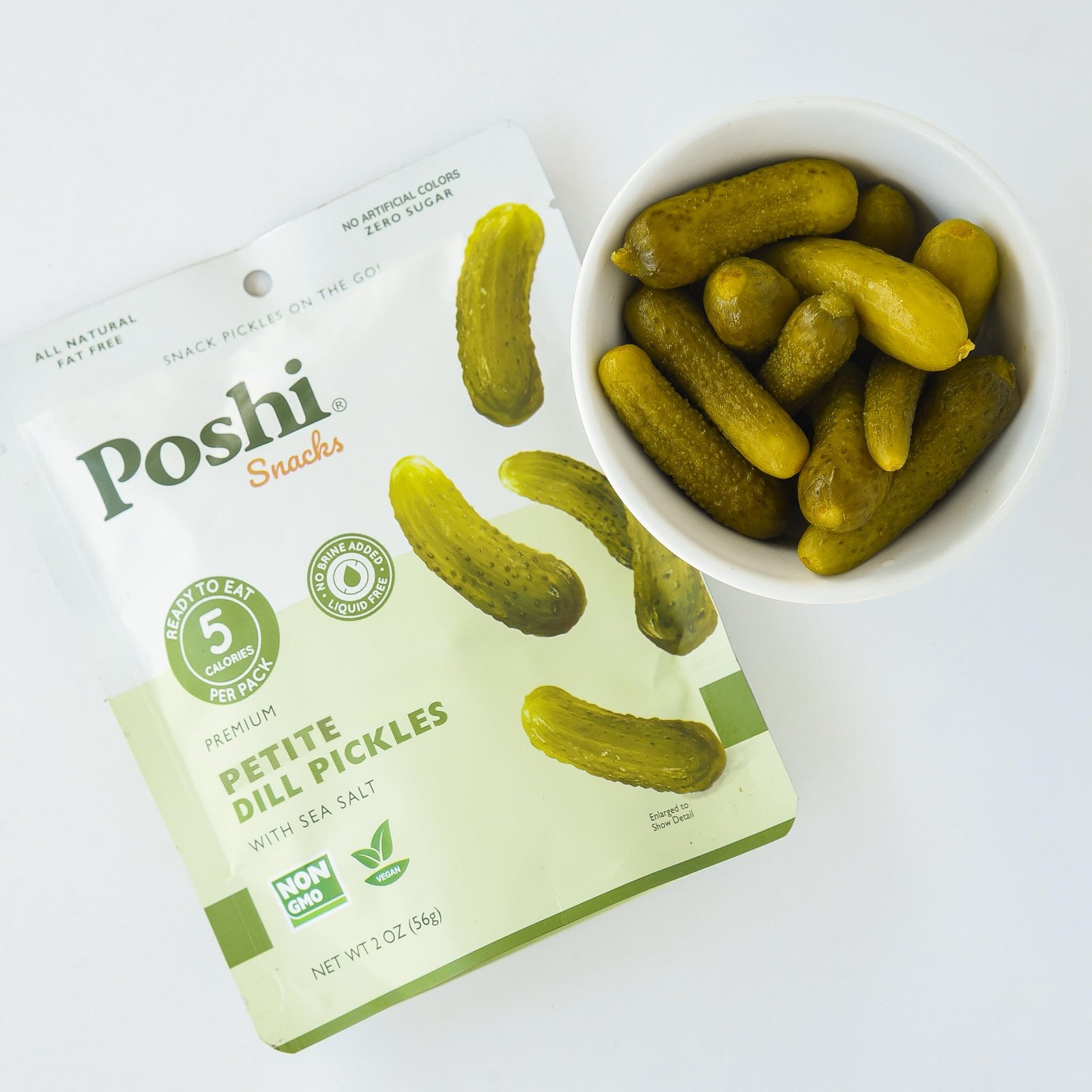 Petite Dill Pickles with Sea Salt – Ready-to-Eat Premium Mini Whole Pickles f…