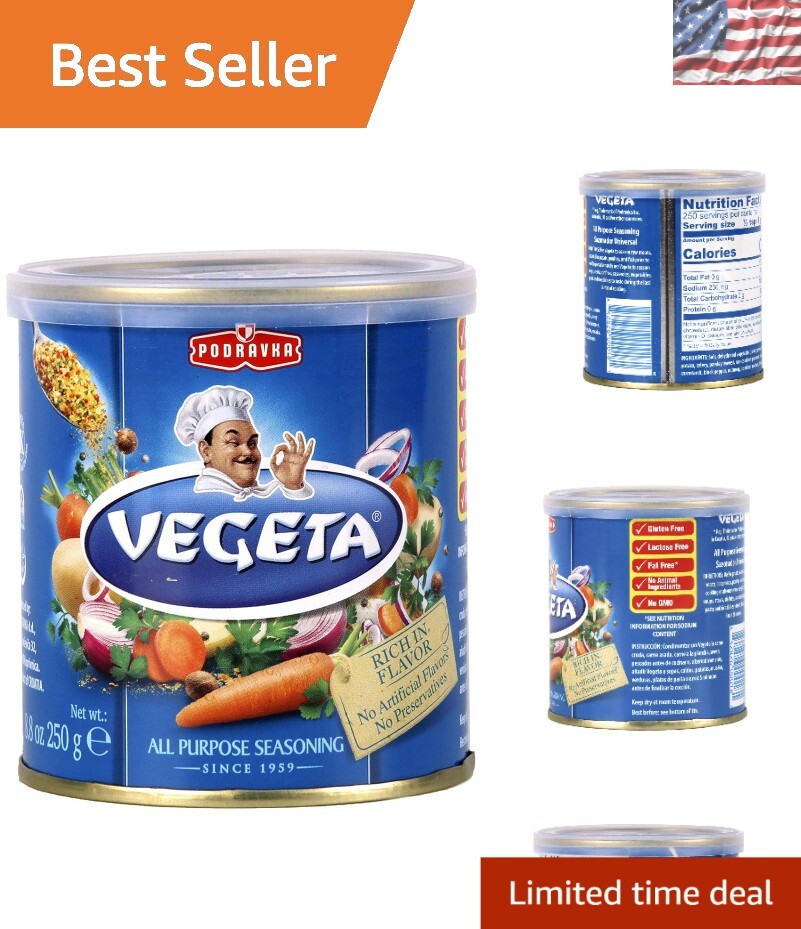Irresistible Vegeta All-Purpose Seasoning 8.8 oz Can – 60 Years of Tradition