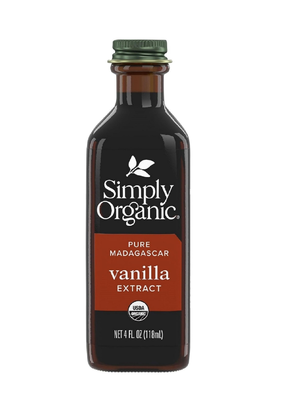 Organic Madagascar Vanilla Extract 4oz Pure Flavoring for Baking Cooking