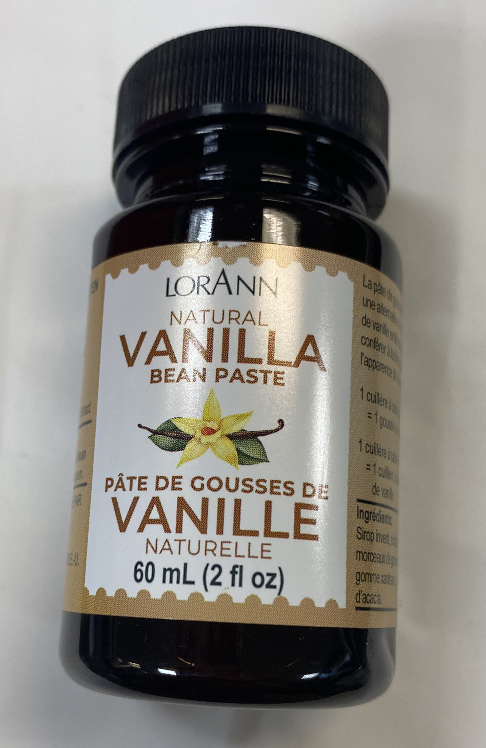 Vanilla Bean Paste Natural 2 Ounce LorAnn