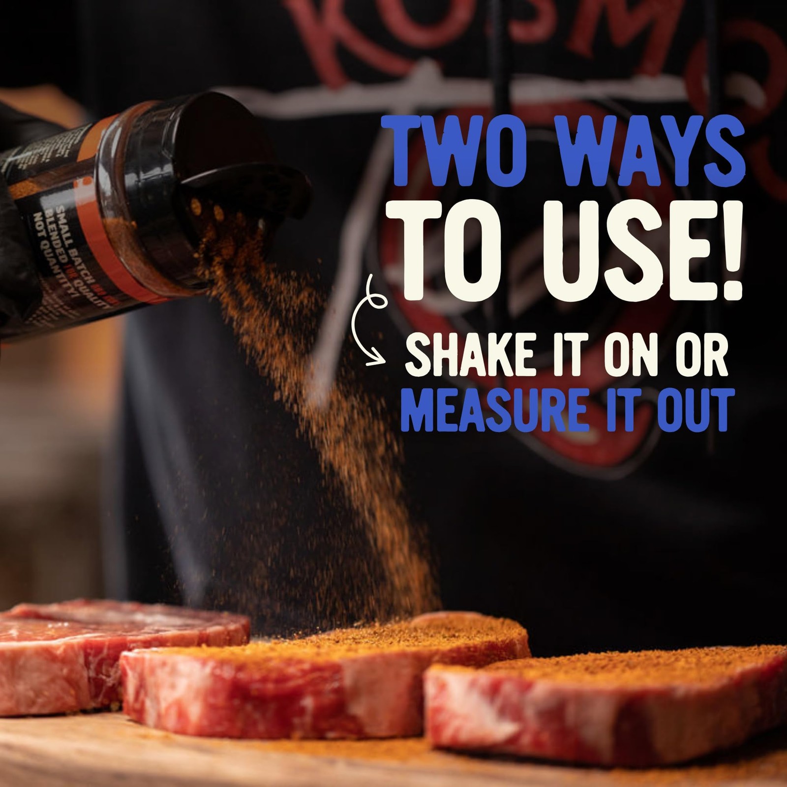 Kosmos Q SPG BBQ Dry Rub, Father’s Day Gift for Him, Salt Pepper Garlic Seaso…