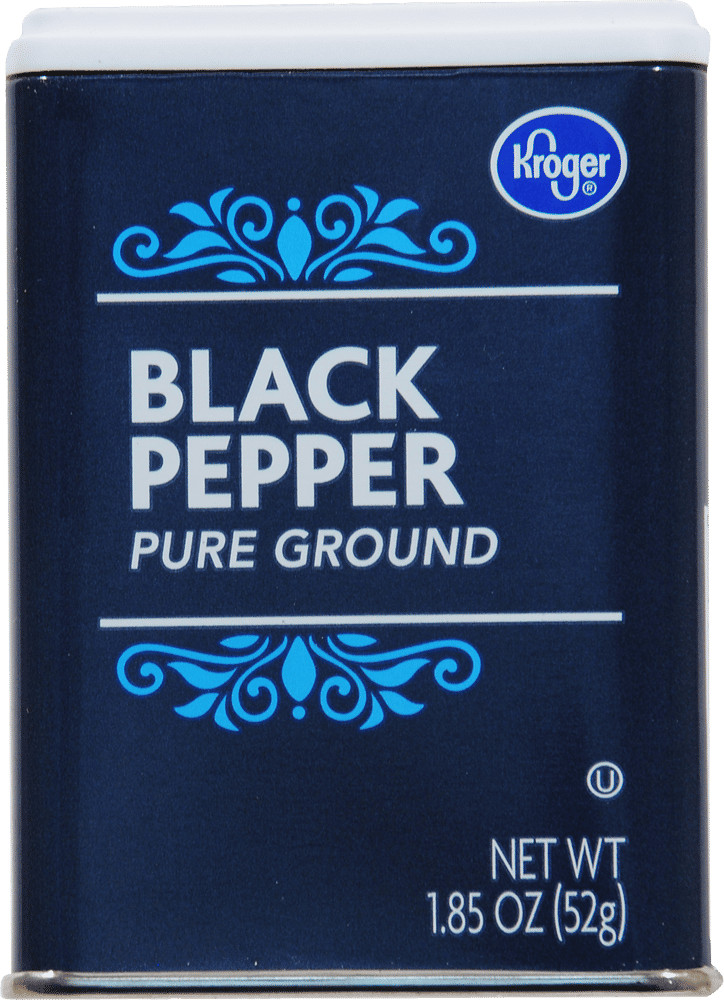 Kroger Pure Ground Black Pepper 1.85 oz – Pack of 3