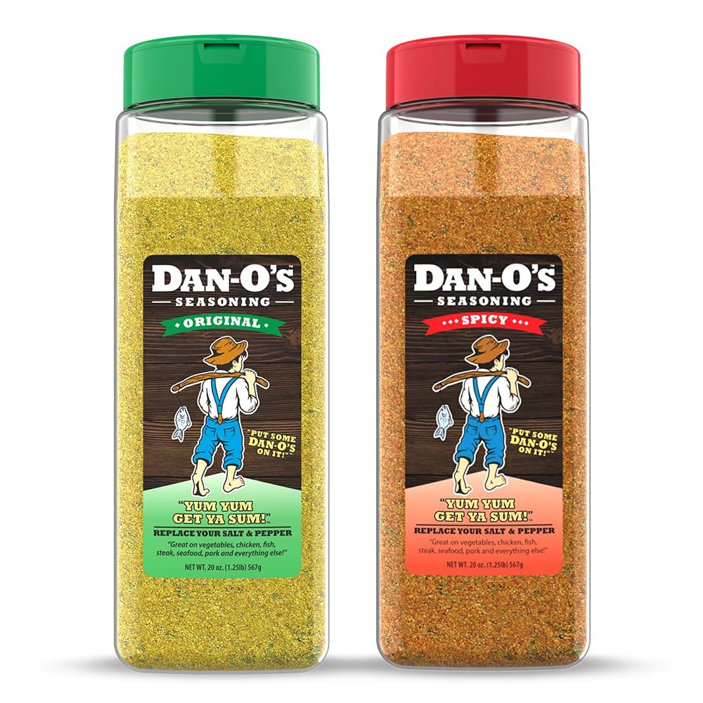 Seasoning Large 2 Bottle Combo | Original & Spicy | 2 Pack 20 oz