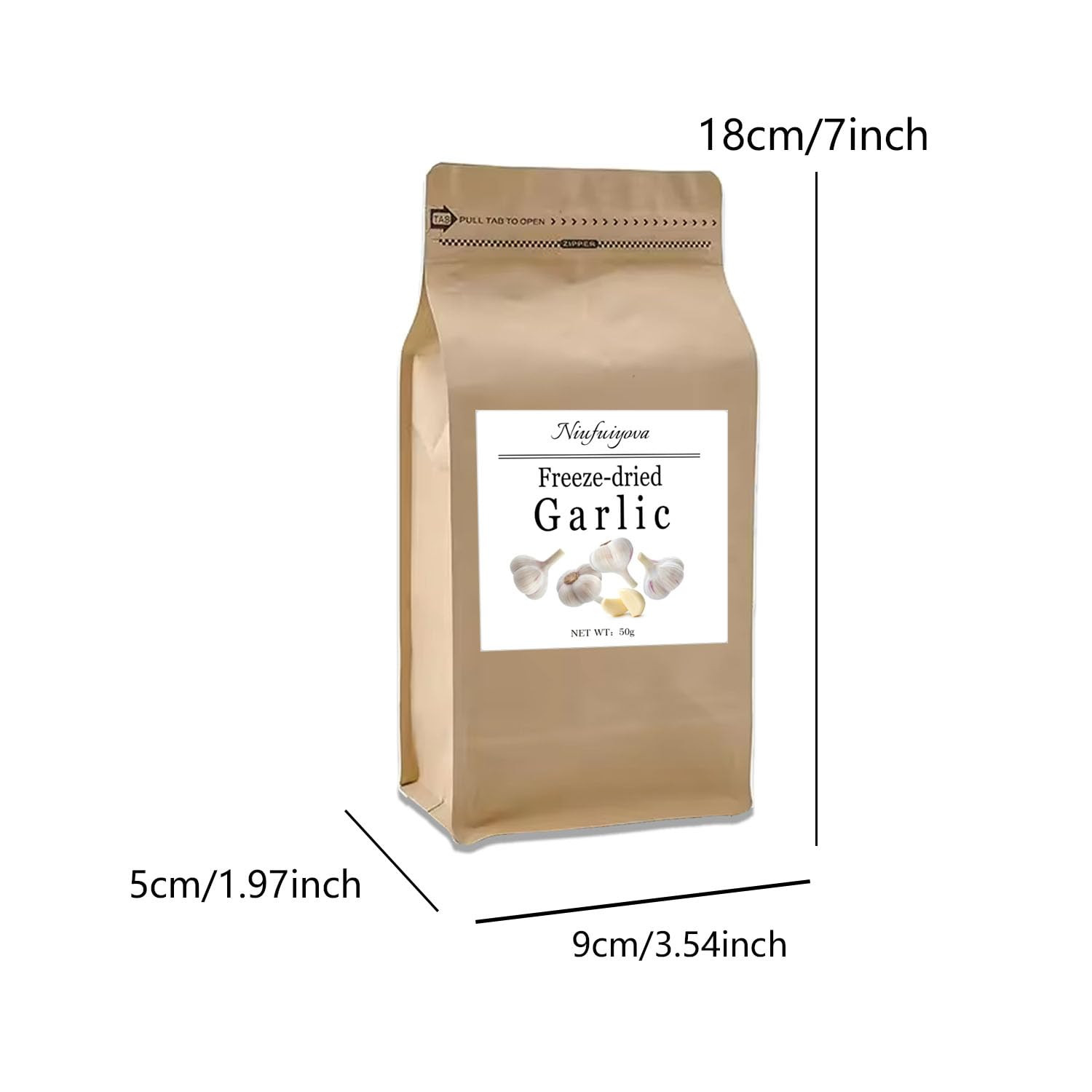 Freeze Dried Garlic, Substitute for Fresh Garlics & Minced Garlic, Non-GMO, G…