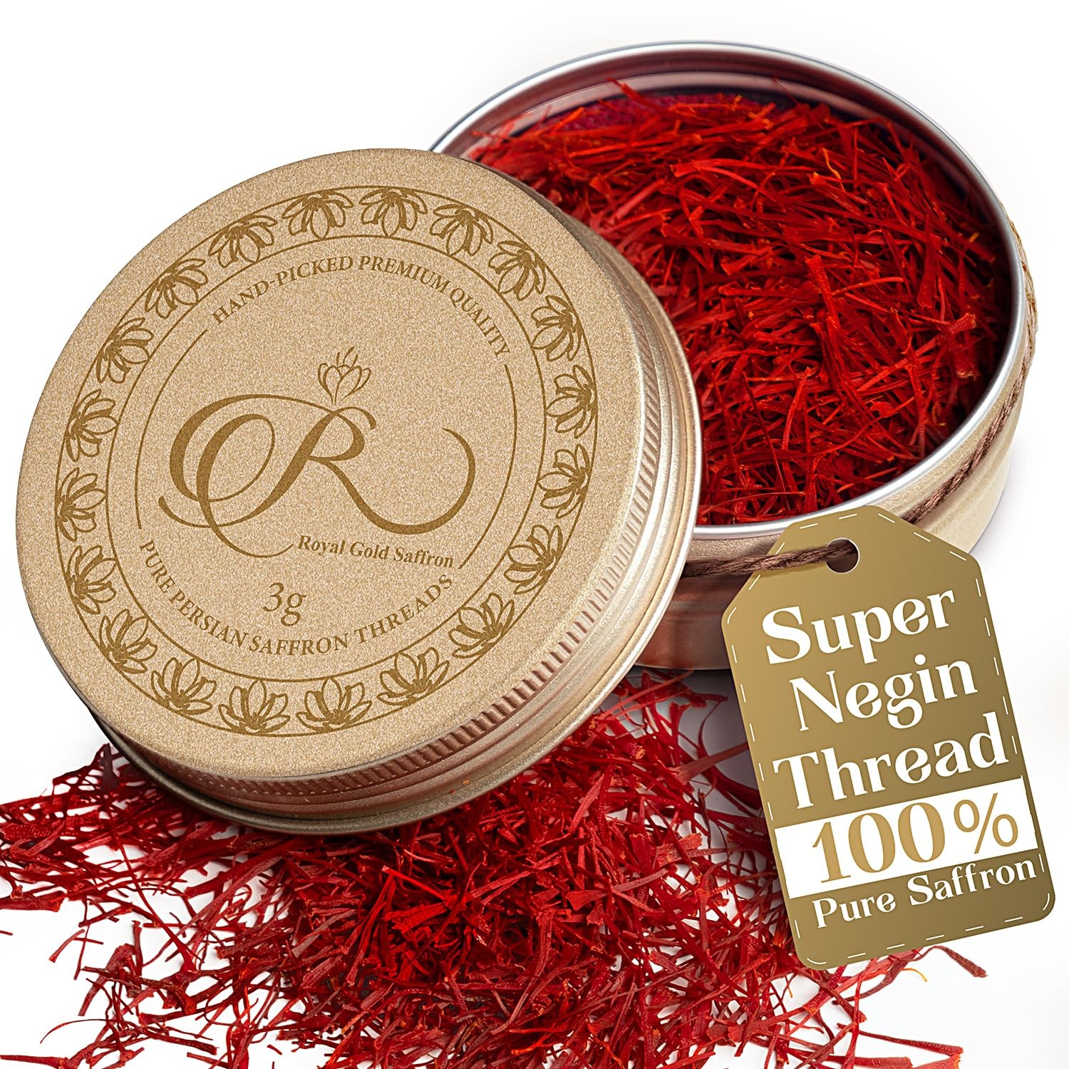 – Premium Super Negin Saffron Threads, Grade A+ | Gourmet Chef’s Select Spice…