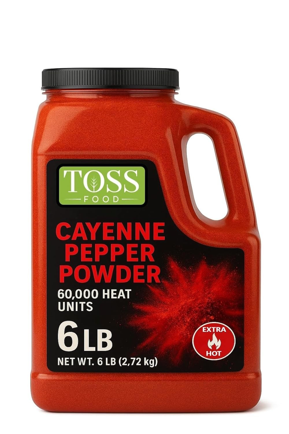 6lb Ground Cayenne Pepper Powder, 60,000 SHU, Certified Kosher