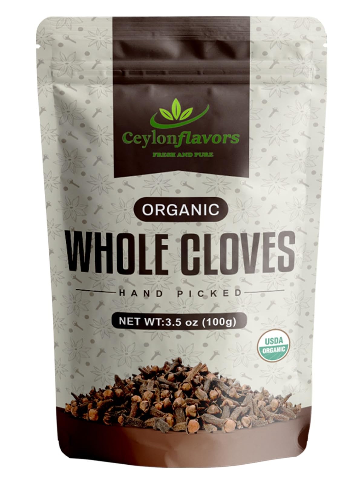 Organic Whole Cloves USDA Certified Premium Grade Hand Picked 3.5oz 100g