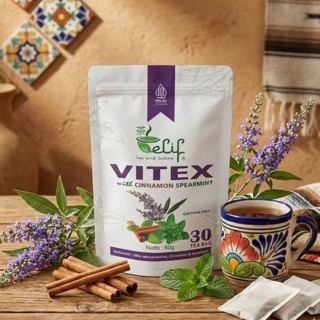 Vitex Cinnamon Spearmint Tea 30 Tea Bags Blend For Home Brewing Daily Ritual