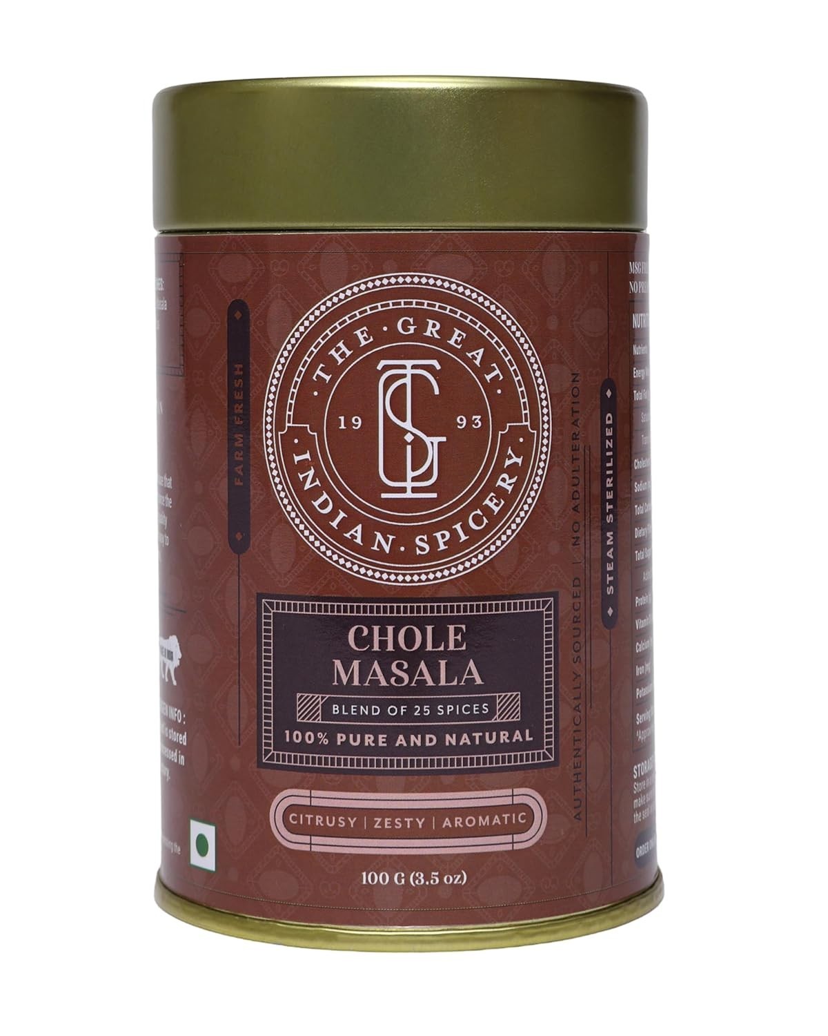 The Great Indian Spicery | Chole Masala | 100gm Tin