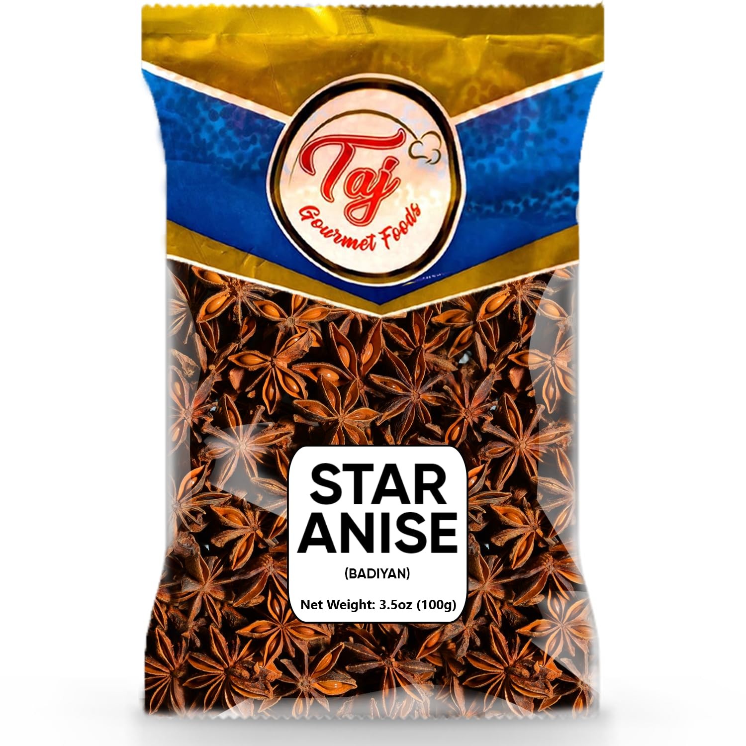 Premium Indian Star Anise Seeds (Whole Pods), 3.5 Ounce (Pack of 1)
