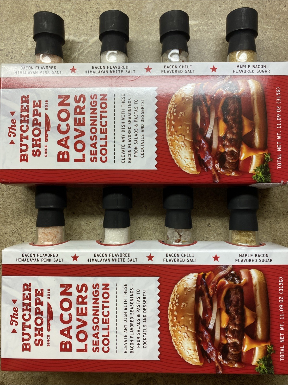 2 The Butcher Shoppe Bacon Lover Spice Collection 4-Pack Gift Set