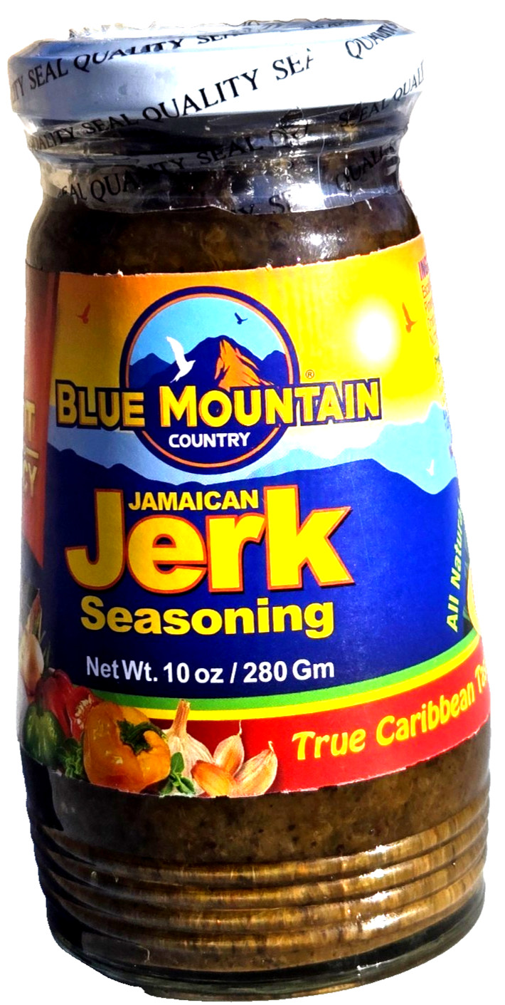 Blue Mountain Jerk Seasoning Hot Authentic Caribbean, Jamaican – 10oz