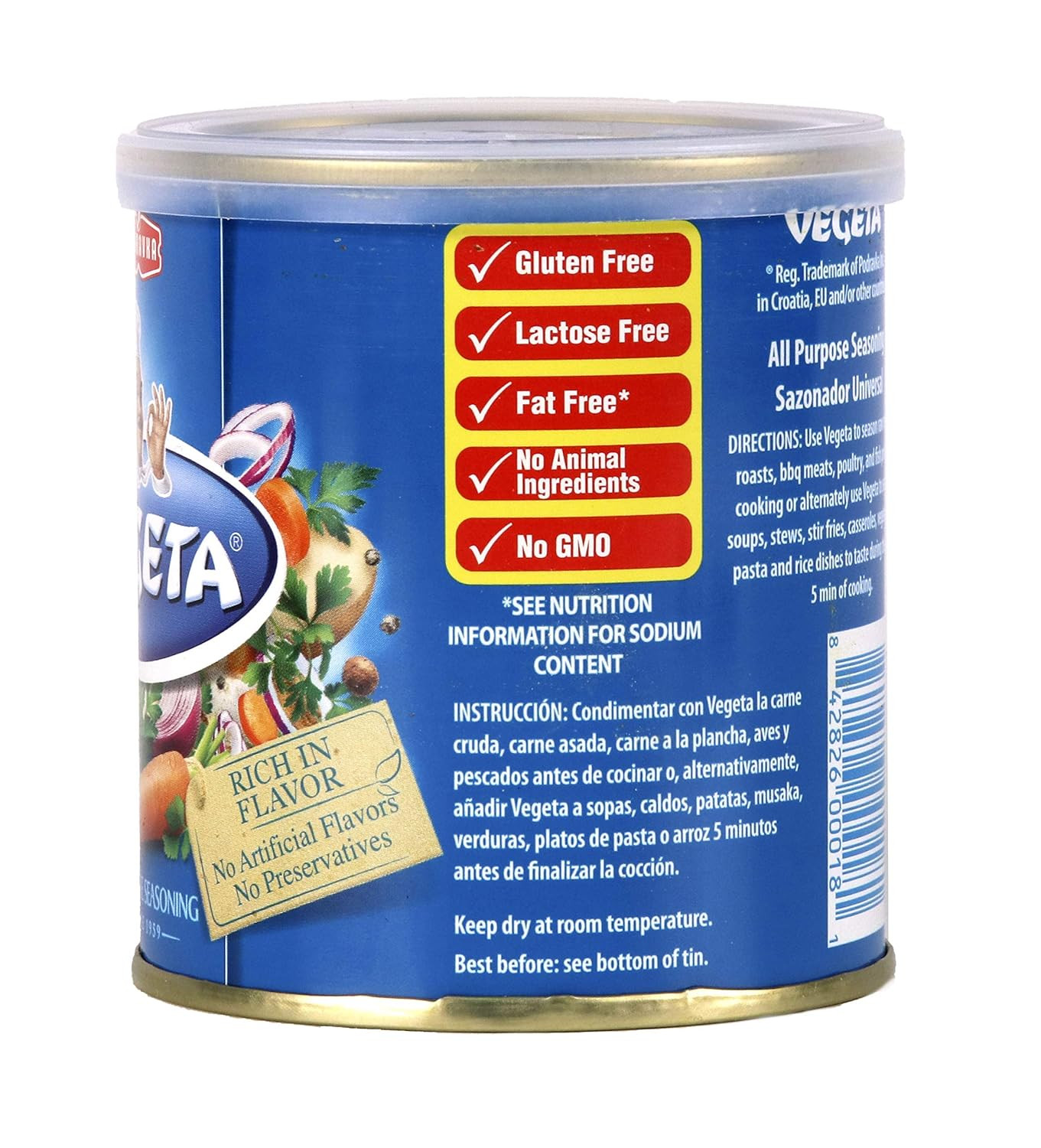 Vegeta All Purpose Seasoning Mix, Can 8.8 Oz (250 G)