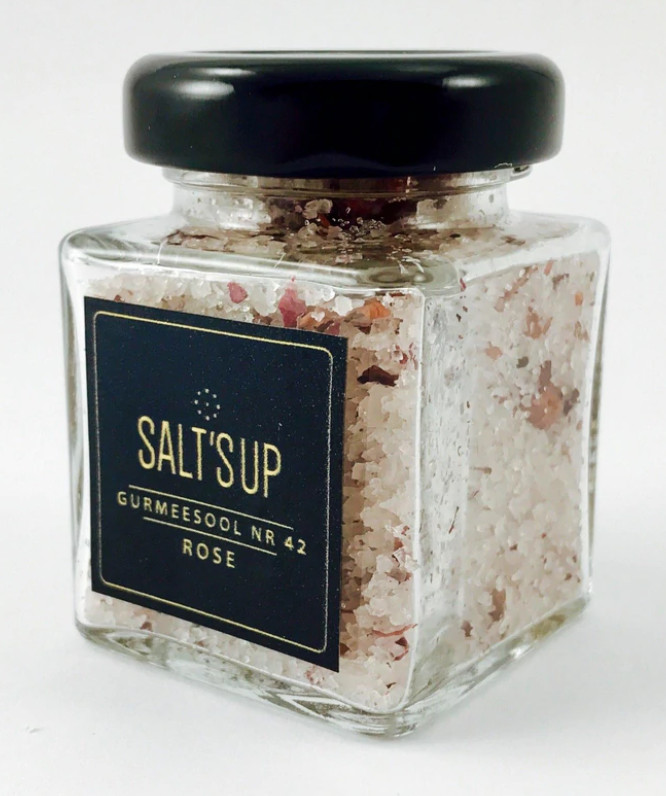 Rose Gourmet Salt Natural Pink Floral Seasoning Premium Cooking Gift