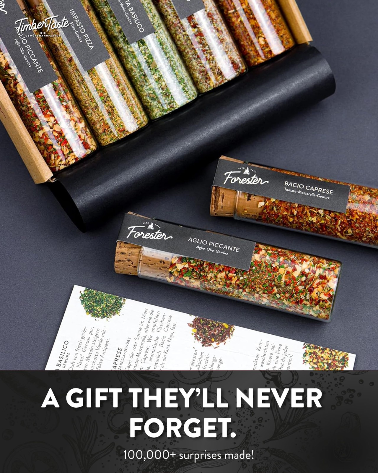 Italian Spice Gift Set 1 Pack Gourmet Flavors Seasoning Men Women Birthday