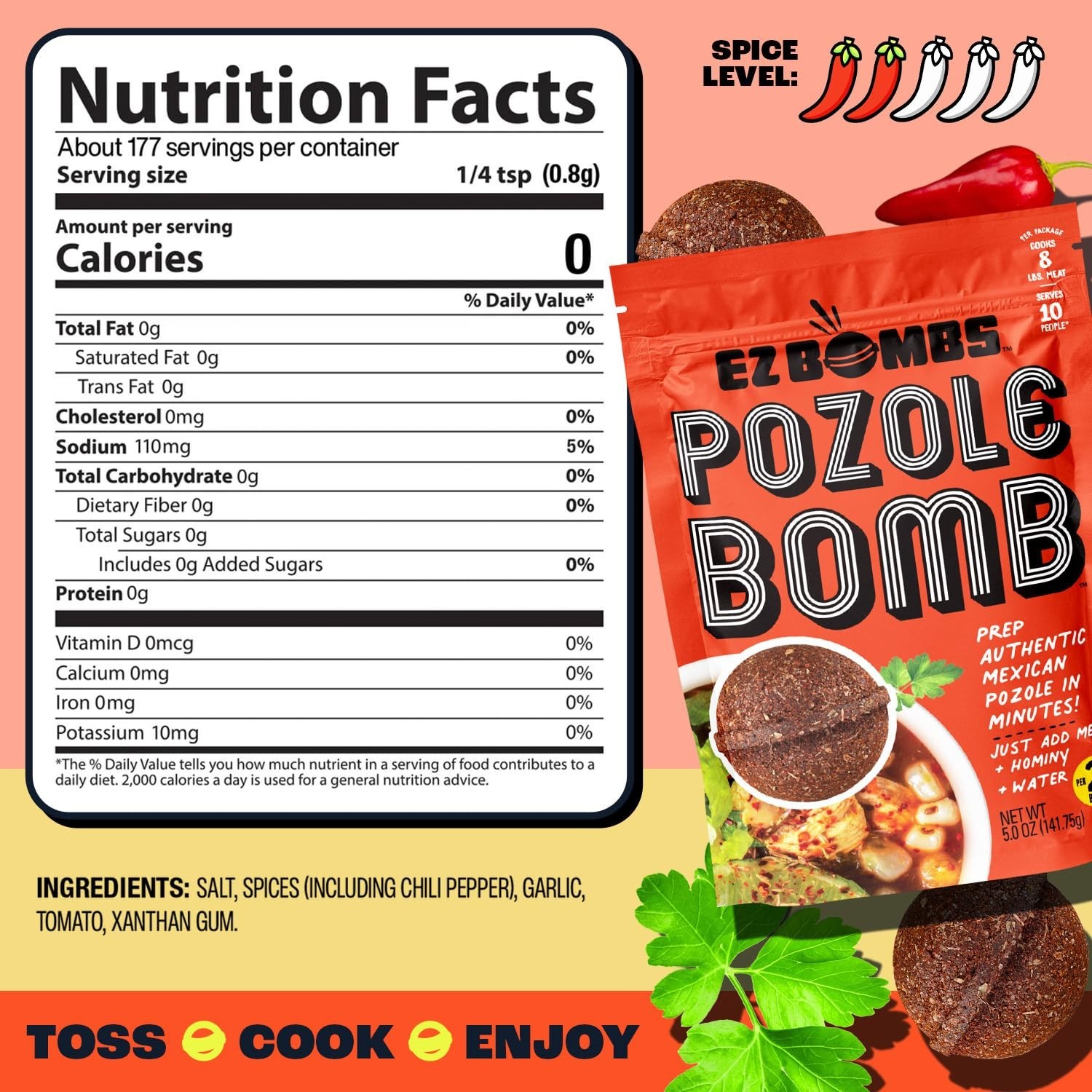 Authentic Pozole Bomb Seasoning Mix – Pack of 2, Quick Mexican Soup with Chiles