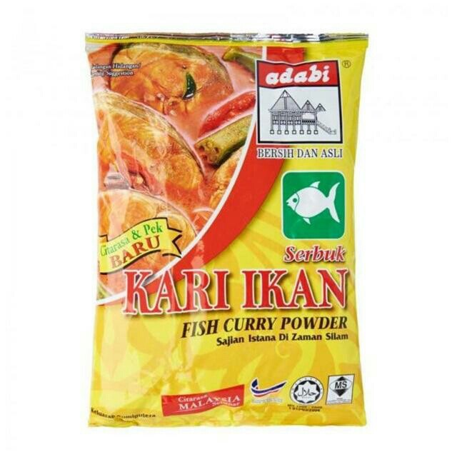 SERBUK KARI AYAM & DAGING/IKAN ADABI 1kg / CHICKEN & MEAT/FISH CURRY POWDER 1kg