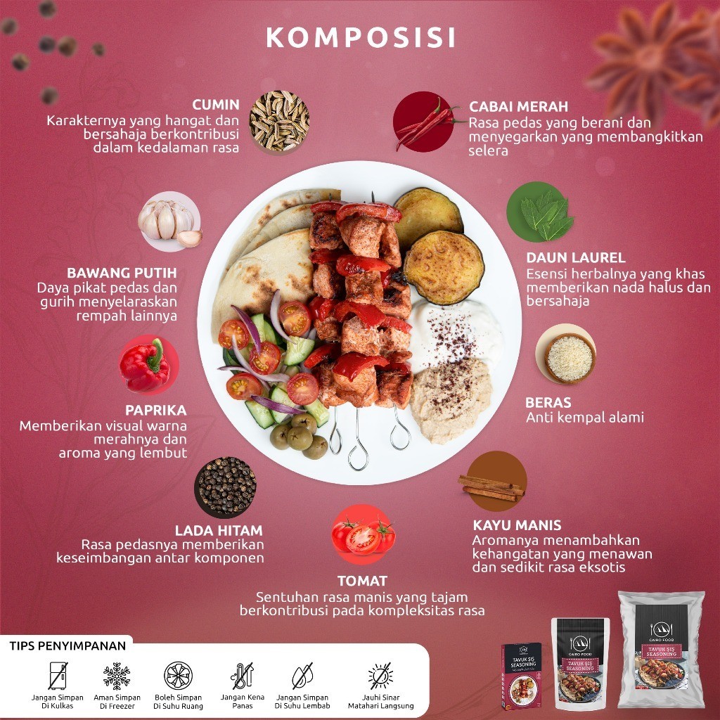 Tavuk Şiş Spice Blend Culinary Seasoning Sweet Heat Street Flavors Bold Aroma