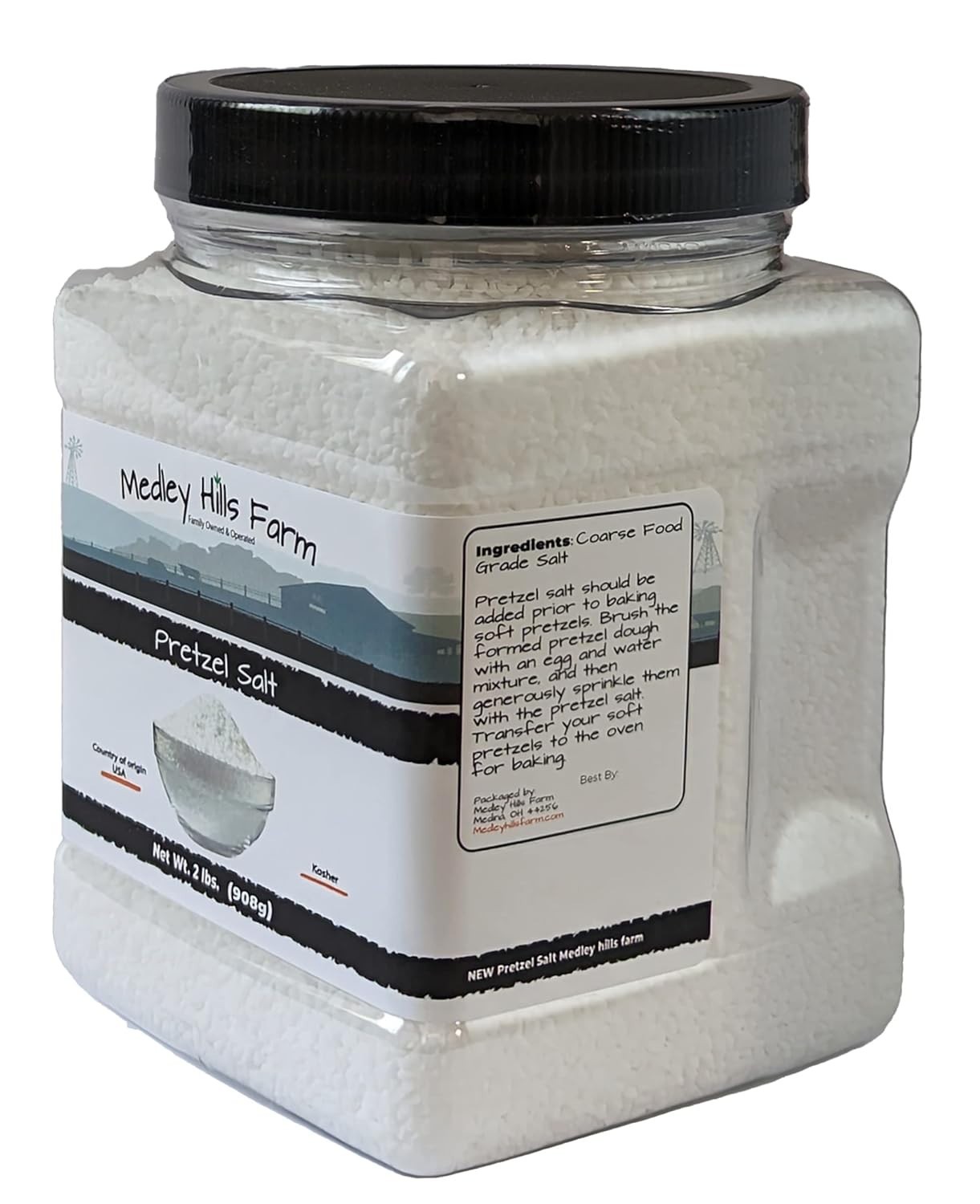 Gourmet Quality 2 lbs Pretzel Salt – Coarse, Kosher, Perfect for Baking Delights
