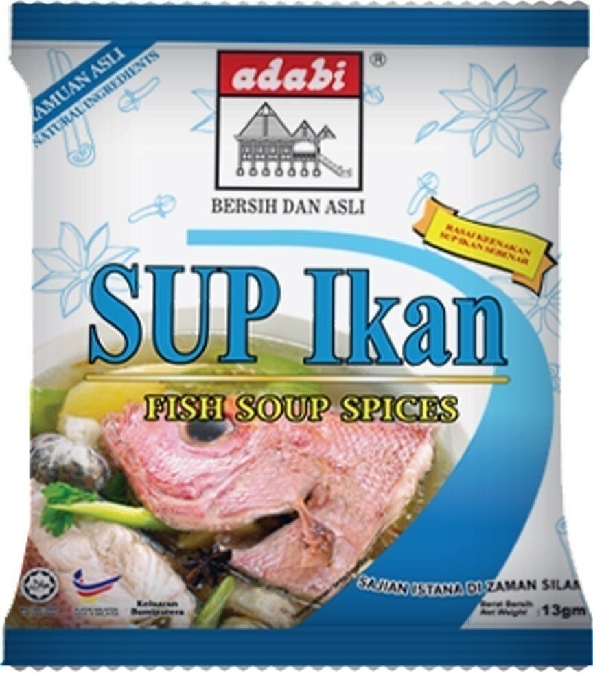 Adabi Sup Bunjut Ribs Fish Malaysia Soup Spices | Vegetables Mee Soup Powder Mix