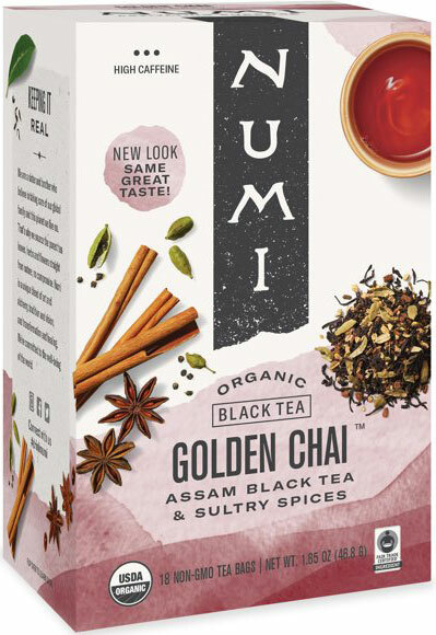 Numi Organic Golden Chai Tea – 18 tea bags
