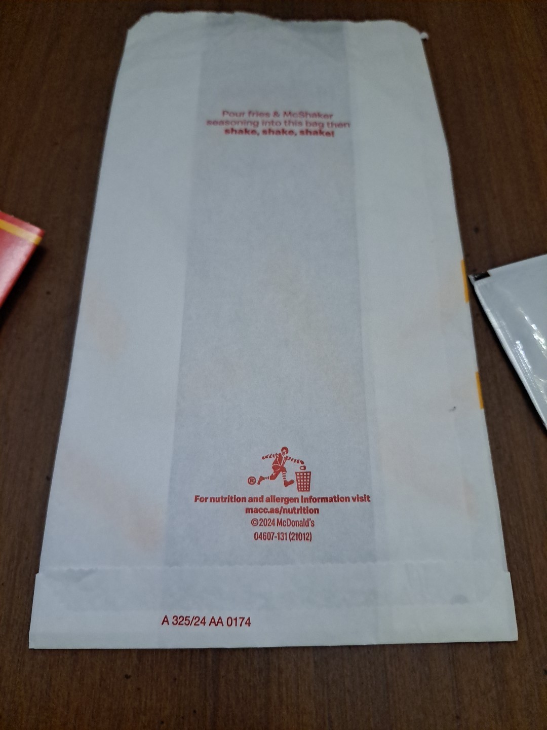 McDonald’s Vegemite McShaker Seasoning + Shaker Bag Limited Edition Summer 2025