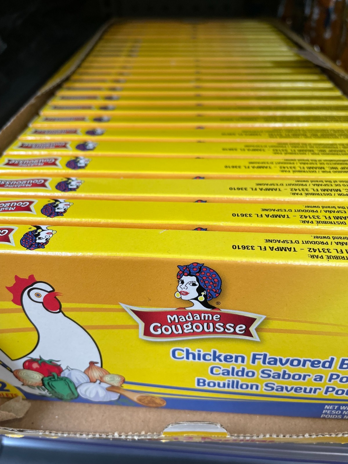 12 Pack Madame Gougousse Chicken Bouillon Cubes 4.23 oz Each (12 Cubes per Pack)