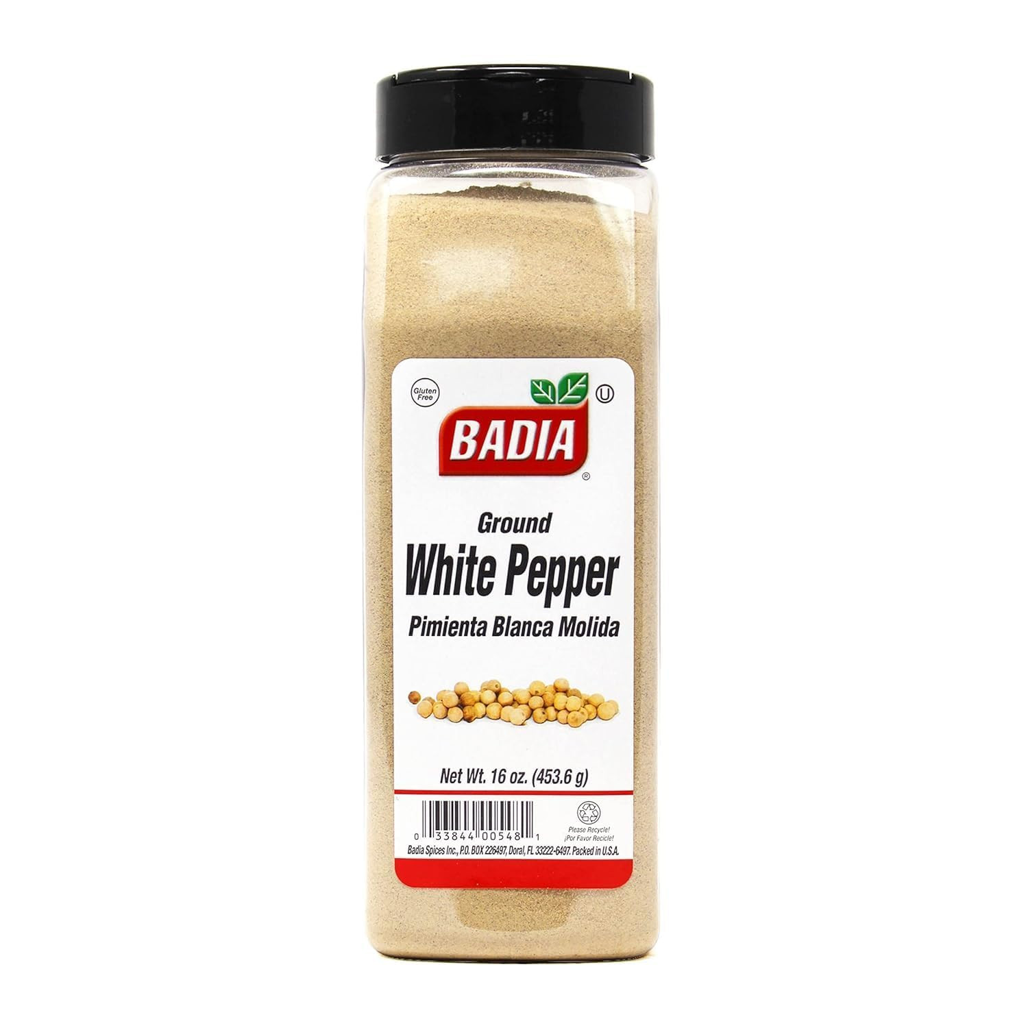 Ground White Pepper, 16 Oz – Smooth, Mellow Heat and Delicate Flavor for Light S