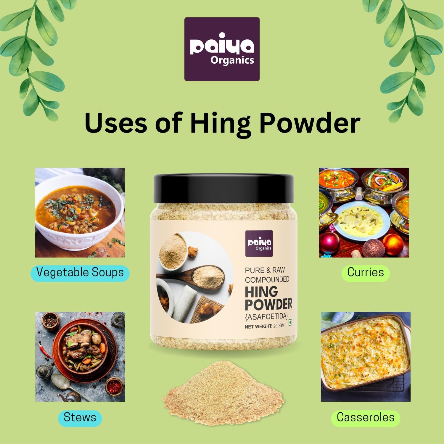 Paiya Organics Hing Powder 100gm