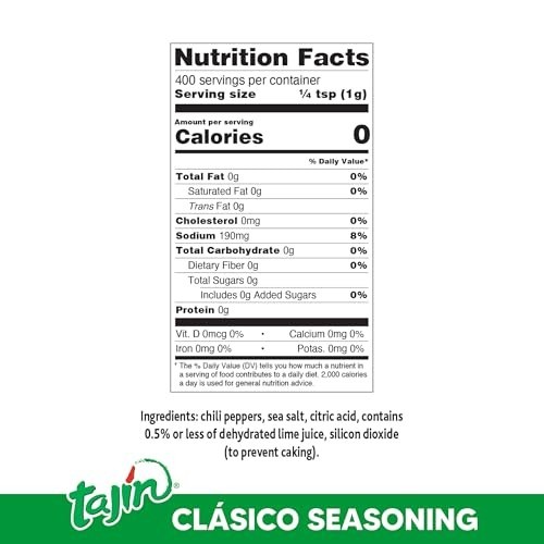 Tajin Clásico Chile Lime Seasoning 14 oz Pack of 2 FREE SHIPPING ONLY USA