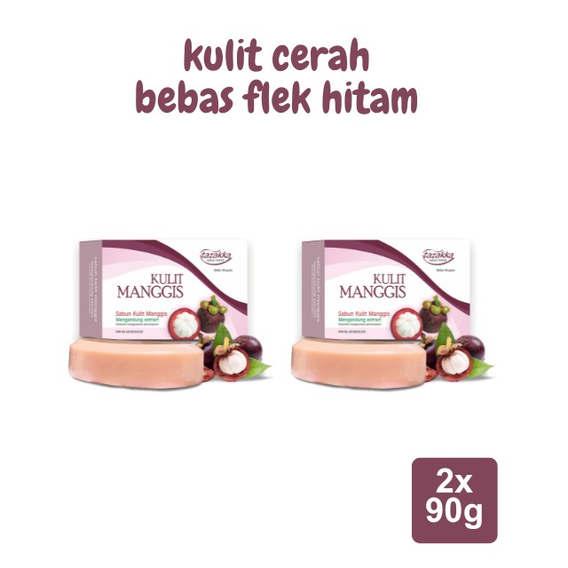 Mangosteen skin soap 2x90g herbal bath bar set daily ritual